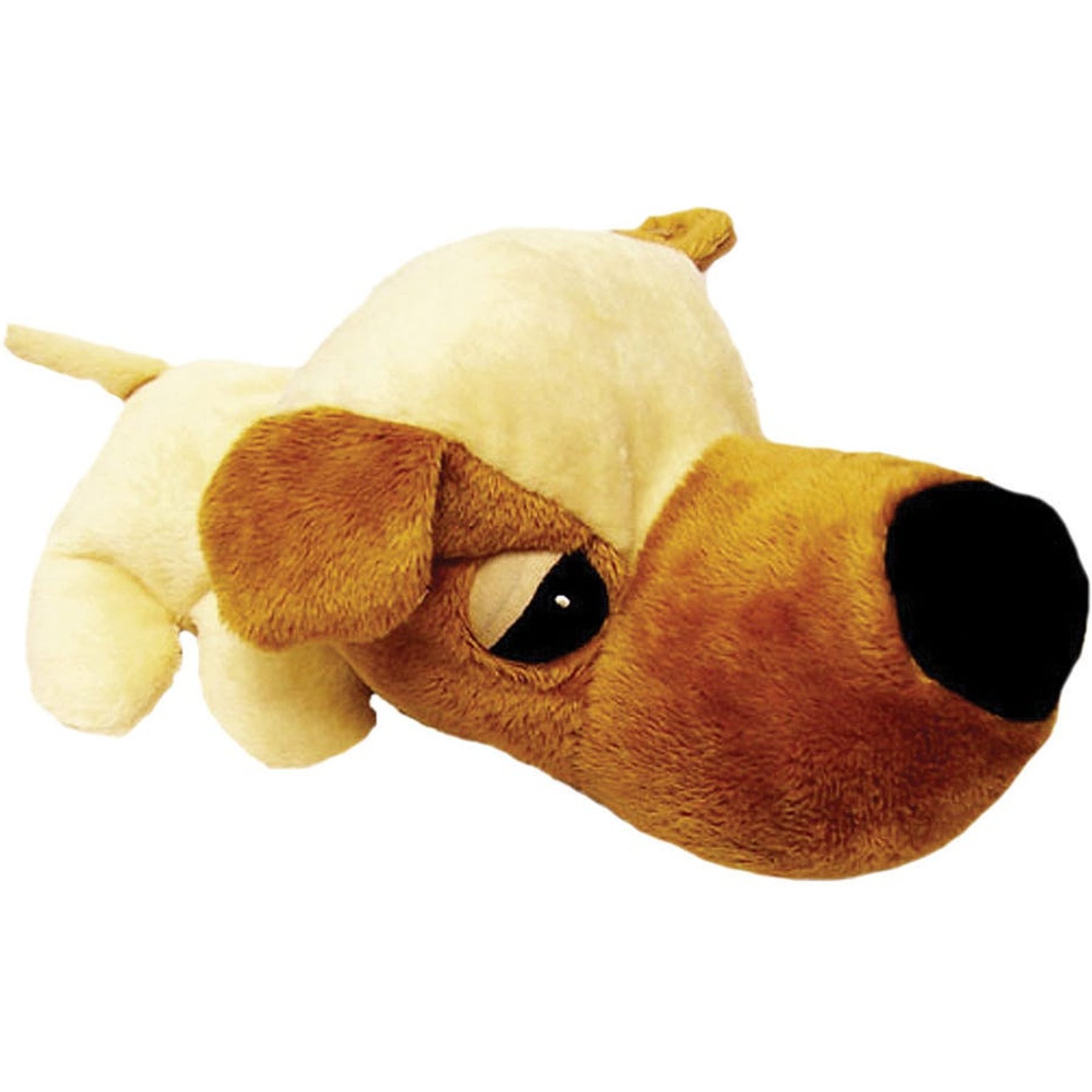 Digger's FatHedz Goldy Squeaky Plush Dog Toy