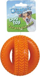 Digger's Double Tire Dog Chew Toy, Orange
