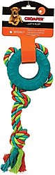 Chomper Tredz Rope Rubber Tire Dog Tug Toy, Black