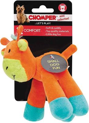 Show full view: Chomper Long Legs Giraffe Squeaky Dog Chew Toy slide 2 of 2