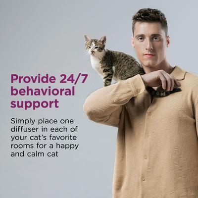 Show full view: Comfort Zone Calming Kit Pheromone Diffuser for Cats, 3 Diffusers, 6 Refills slide 7 of 11