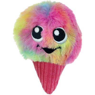 Chomper Chomper Food Junkeez Plush Snow Cone Squeaky Dog Chew Toy