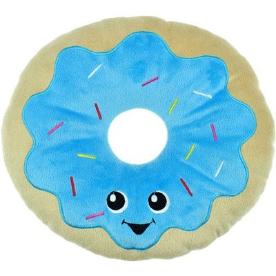 Chomper Chomper Food Junkeez Plush Donut Squeaky Dog Chew Toy