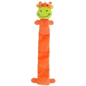 Chomper 4 Squeaker Mat Giraffe Dog Chew Toy