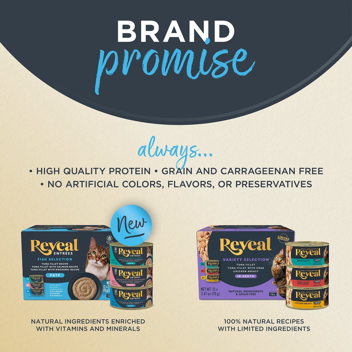 Reveal Entrees Variety Pate Grain-Free Wet Cat Food