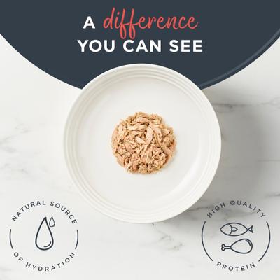 Show full view: Reveal Natural Limited Ingredient Tuna Fillet with Crab in Broth Grain-Free Wet Cat Food, 2.47-oz can, case of 5 slide 4 of 9