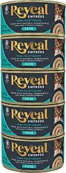 Reveal Entrees Tuna Fillet in Broth Pate Recipe Grain-Free Wet Cat Food, 2.47-oz can, case of 5