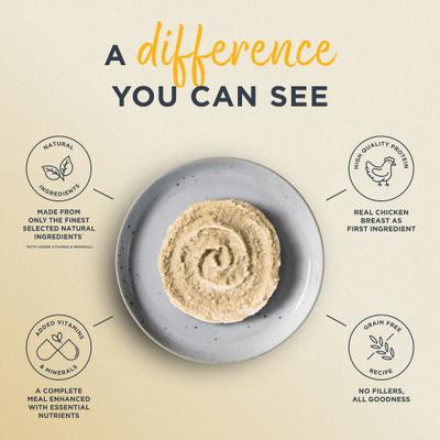 Show full view: Reveal Entrees Chicken Breast in Broth Pate Recipe Grain-Free Wet Cat Food, 2.47-oz can, case of 5 slide 5 of 10