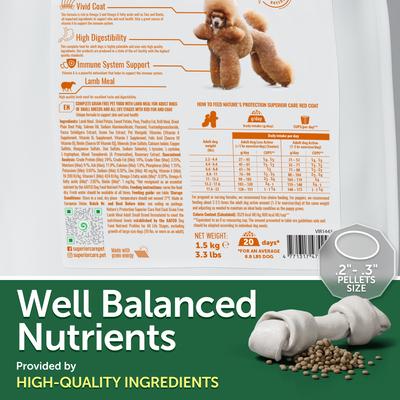 Show full view: Nature's Protection Superior Care All Life Stages Small Breed Grain-Free Lamb Dry Dog Food, 3.3-lb bag slide 5 of 9