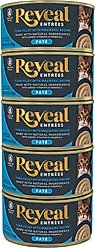 Reveal Entrees Tuna Fillet with Mackerel in Broth Pate Recipe Grain-Free Wet Cat Food, 2.47-oz can, case of 5