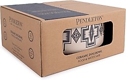 Pendleton Ceramic Dog Bowl, 8-cup, Harding Tonal Natural slide 2 of 5