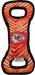 Pets First Kansas City Chiefs Zubaz Pull Dog Toy