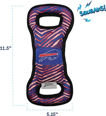Show full view: Pets First Buffalo Bills Zubaz Pull Dog Toy slide 2 of 4