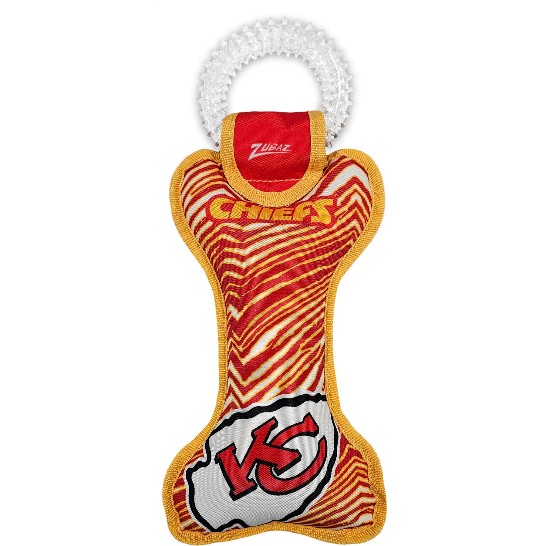 Pets First Kansas City Chiefs Zubaz Dental Ring Dog Toy