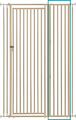 Richell Cat Safety Gate Width Extension, Beige, 70.9-in