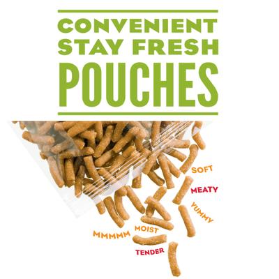 Show full view: Moist & Meaty Real Chicken Recipe Soft Dry Dog Food, 6-oz pouch, case of 12 slide 6 of 12