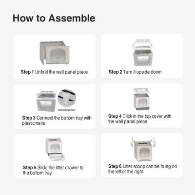 Show full view: allforpaws Go Fresh Foldable Cat Litter Box, Medium, Sand slide 9 of 10