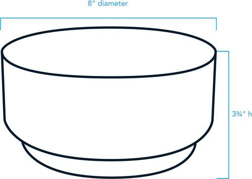 Show full view: Pendleton Ceramic Dog Bowl, 8-cup, Harding Tonal Natural slide 5 of 5