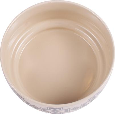 Show full view: Pendleton Ceramic Dog Bowl, 8-cup, Harding Tonal Natural slide 2 of 5