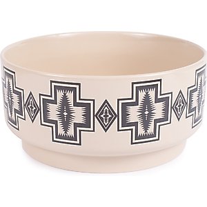 Pendleton Ceramic Dog Bowl, 8-cup, Harding Tonal Natural