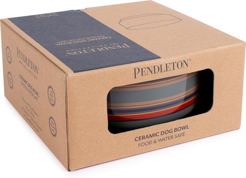 Show full view: Pendleton Ceramic Dog Bowl, 8-cup, Yakima Stripe slide 4 of 5