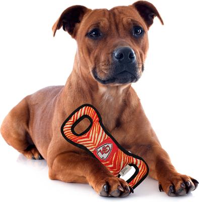 Show full view: Pets First Kansas City Chiefs Zubaz Pull Dog Toy slide 3 of 4