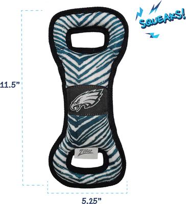 Show full view: Pets First Philadelphia Eagles Zubaz Pull Dog Toy slide 2 of 4