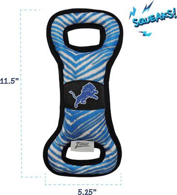 Show full view: Pets First Detroit Lions Zubaz Pull Dog Toy slide 2 of 5