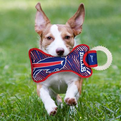 Show full view: Pets First Buffalo Bills Zubaz Dental Ring Dog Toy slide 3 of 4