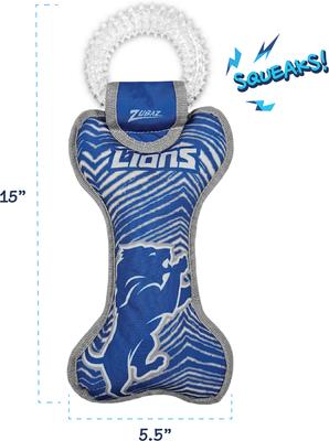 Show full view: Pets First Detroit Lions Zubaz Dental Ring Dog Toy slide 3 of 5