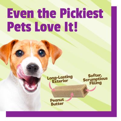 Show full view: Pet Naturals BusyButter Balanced Belly Pumpkin & Probiotic Peanut Butter Flavored Dog Chews, Medium/Large, 4 count slide 5 of 11