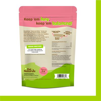 Show full view: Pet Naturals BusyButter Balanced Belly Pumpkin & Probiotic Peanut Butter Flavored Dog Chews, Small, 22 count slide 10 of 11
