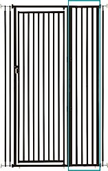 Richell Cat Safety Gate Width Extension, Black, 70.9-in