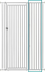 Richell Cat Safety Gate Width Extension, White, 70.9-in