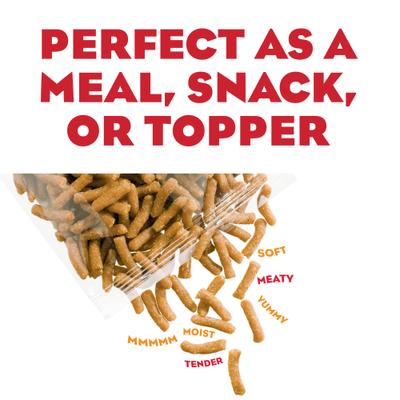 Show full view: Moist & Meaty Real Chicken Recipe Soft Dry Dog Food, 6-oz pouch, case of 12 slide 4 of 12