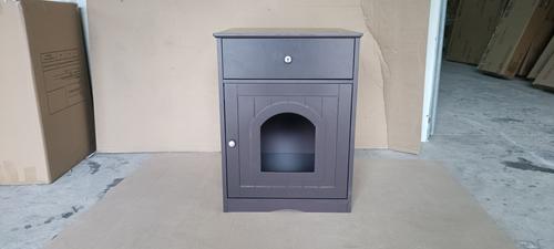 Show full view: Cesicia Wooden Side Table Cat Litter Box Enclosure slide 7 of 7