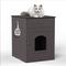 Show in main carousel: Cesicia Wooden Side Table Cat Litter Box Enclosure slide 4 of 7