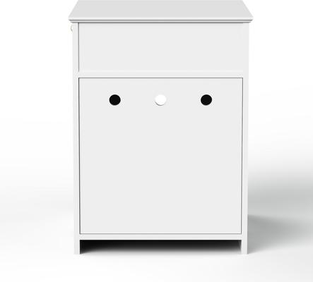 Show full view: Cesicia Wooden Side Table Cat Litter Box Enclosure with Drawer slide 2 of 6