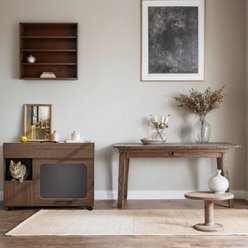 Cesicia Multi-Use Furniture Style Cat Litter Box Enclosure