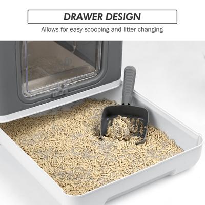 Show full view: allforpaws Go Fresh Foldable Cat Litter Box, Large, Grey slide 5 of 11