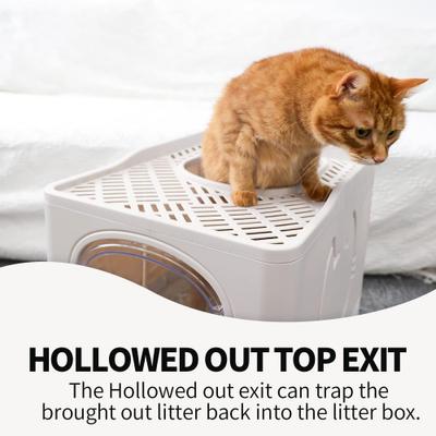 Show full view: allforpaws Go Fresh Foldable Cat Litter Box, Medium, Sand slide 3 of 10