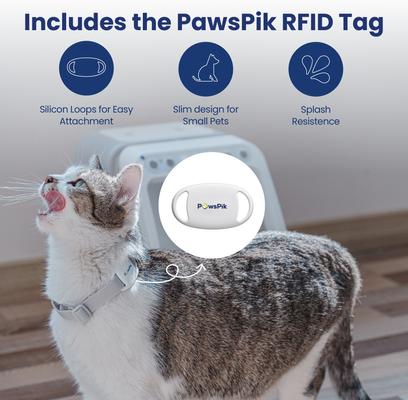 Show full view: PawsPik Automatic Microchip RFID Cat Feeder, 16-cup slide 6 of 13