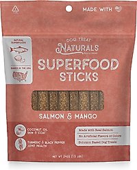Dog Treat Naturals Salmon & Mango Superfood Sticks Dog Treats, 24-oz bag