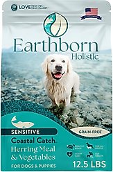 Earthborn Holistic Coastal Catch Herring Meal & Vegetables Grain-Free Dry Dog Food, 12.5-lb bag