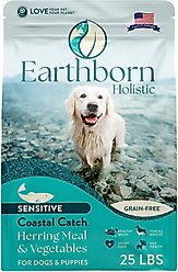 Earthborn Holistic Coastal Catch Herring Meal & Vegetables Grain-Free Dry Dog Food, 25-lb bag