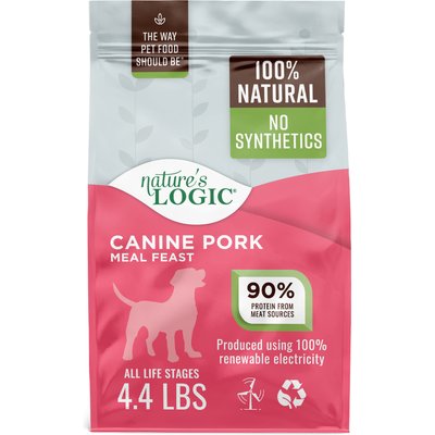 Nature's Logic Nature's Logic 100% Natural Canine Pork Meal Feast All Life Stages Dry Dog Food, 4.4-lb bag