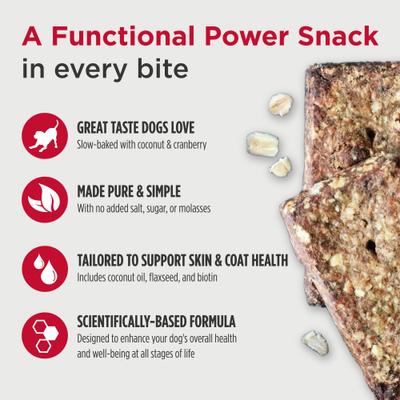 Show full view: Nulo Functional Granola Omega Dog Treats, 10-oz bag slide 4 of 12