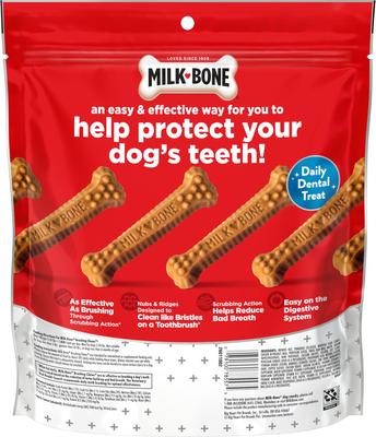 Show full view: Milk-Bone Original Brushing Chews Mini Chicken Flavor Daily Dental Dog Treats, 48 count slide 4 of 12