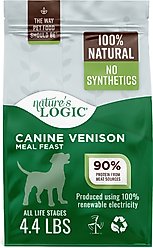 Nature's Logic 100% Natural Canine Venison Meal Feast All Life Stages Dry Dog Food, 4.4-lb bag