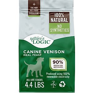 Nature's Logic 100% Natural Canine Venison Meal Feast All Life Stages Dry Dog Food, 4.4-lb bag